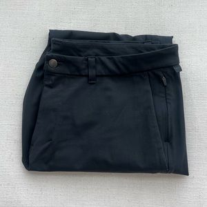 Lululemon Commission Pant Slim Fit 32L Warpstreme Size 38 - Black/Dark Navy